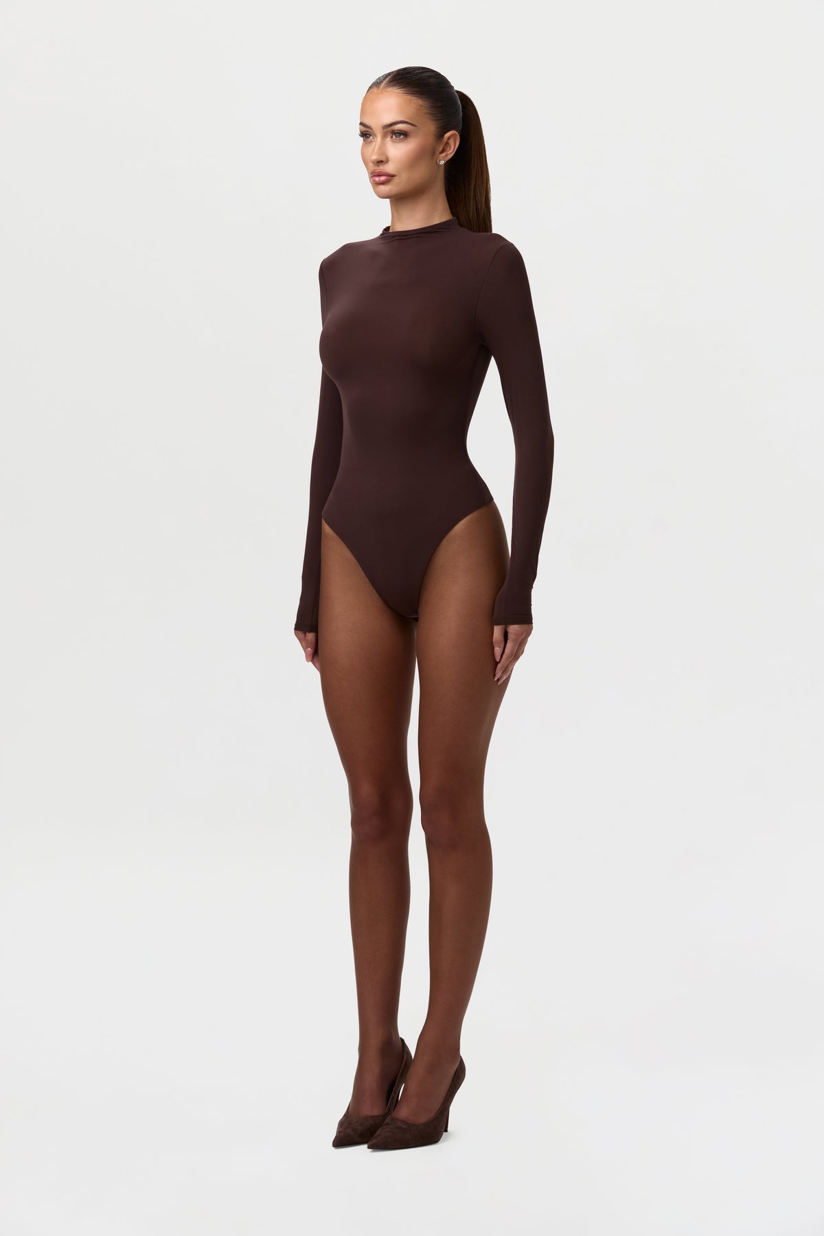 Naked Mock Neck Bodysuit