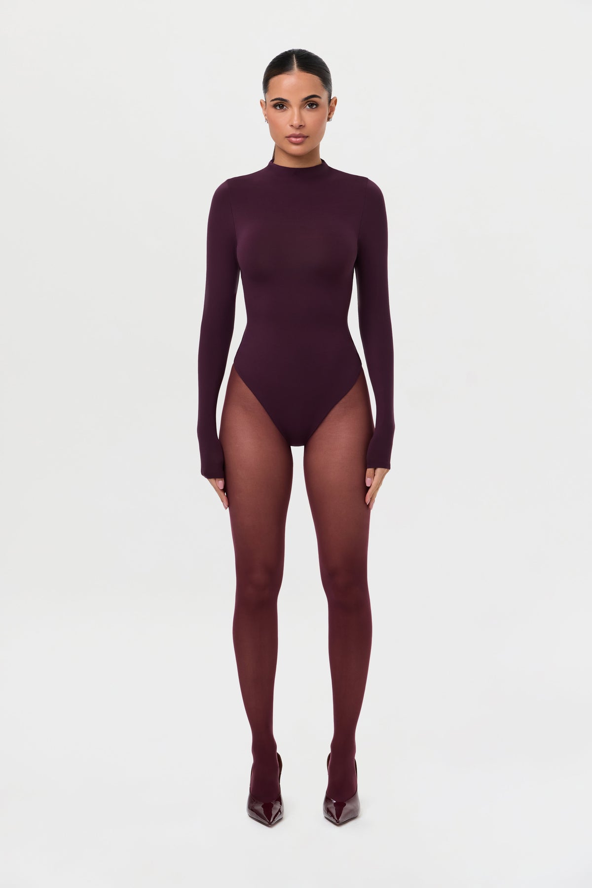 Naked Mock Neck Bodysuit