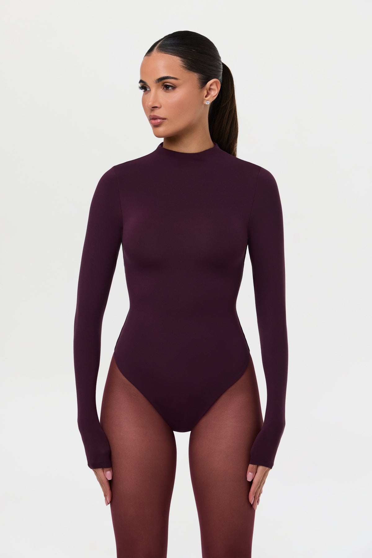 Naked Mock Neck Bodysuit