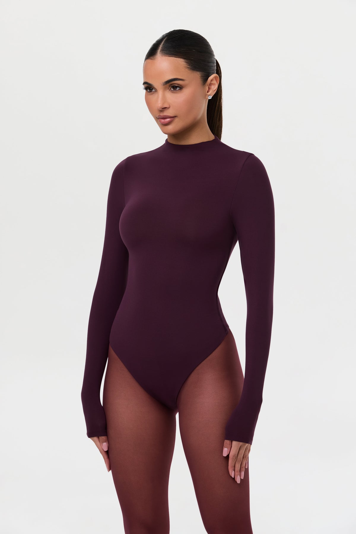 Naked Mock Neck Bodysuit