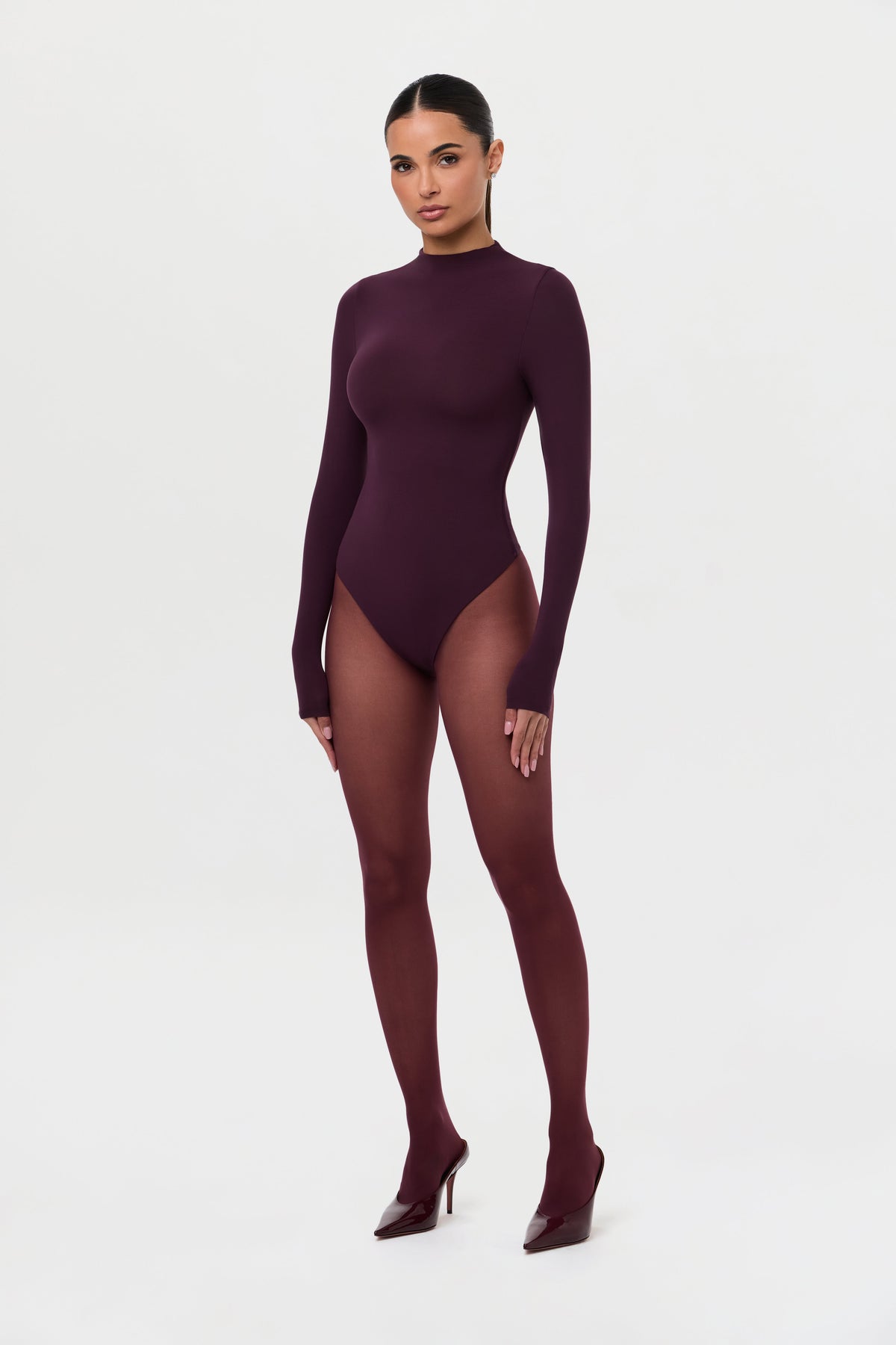 Naked Mock Neck Bodysuit
