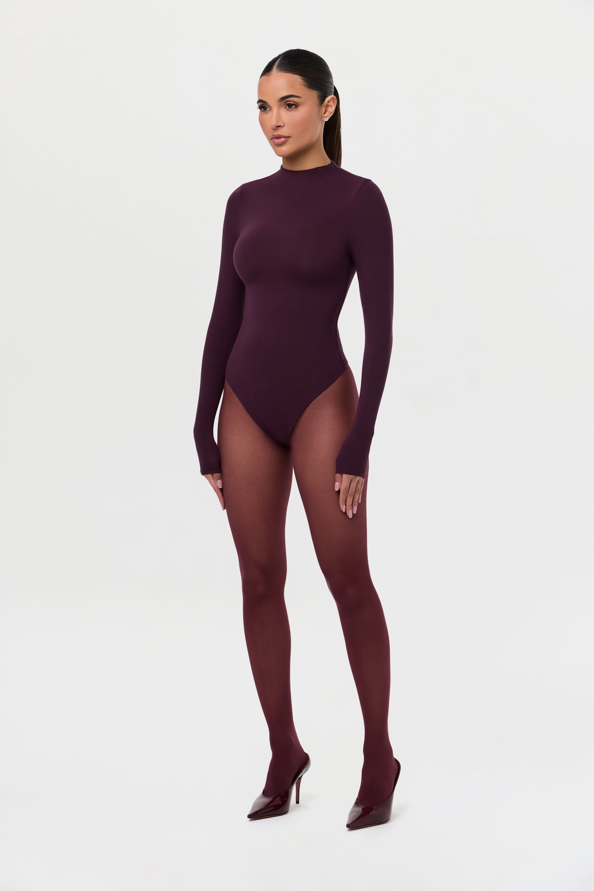 Naked Mock Neck Bodysuit