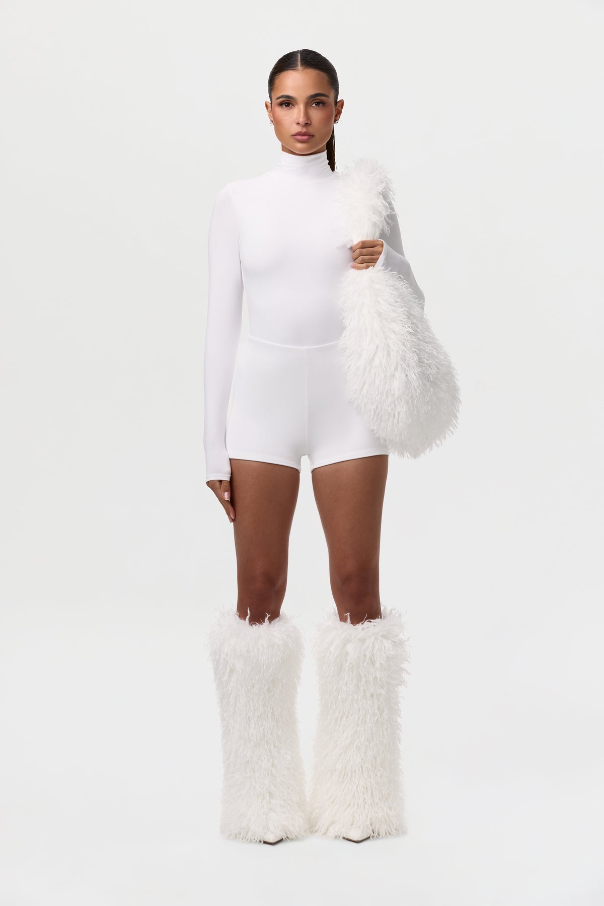 Faux Fur Plush Leg Warmers