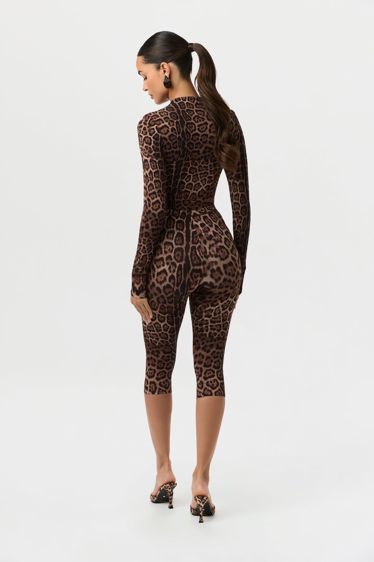 Naked Print Capri Leggings