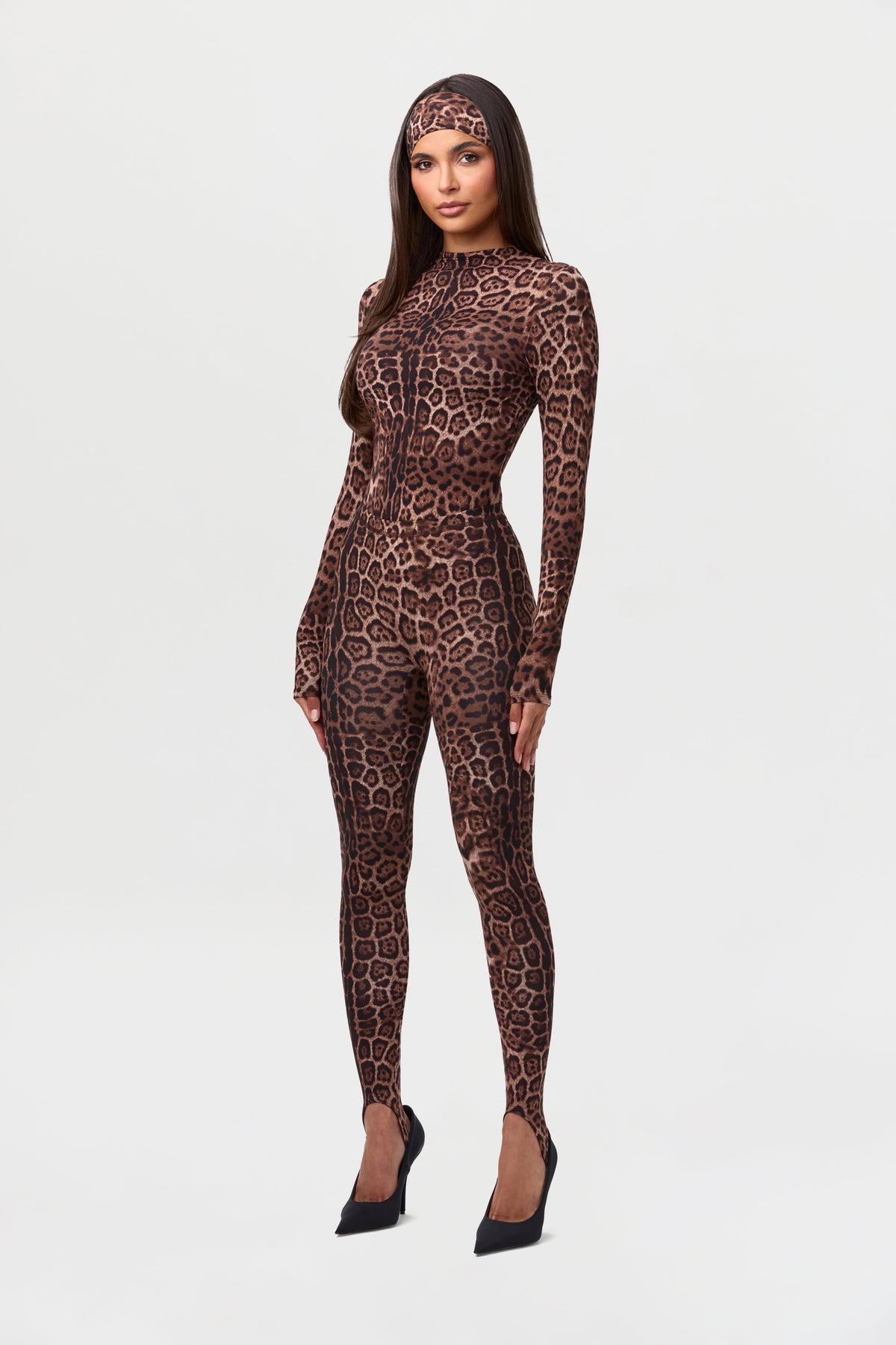 Naked Print Stirrup Legging Petite