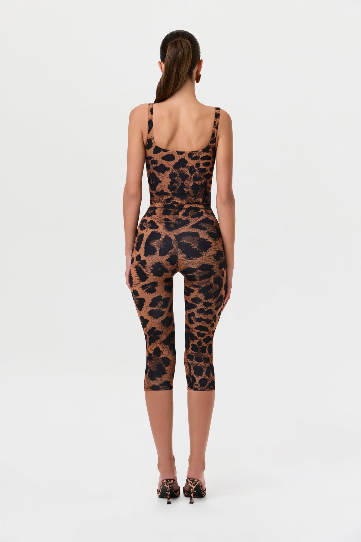 Naked Print Capri Leggings