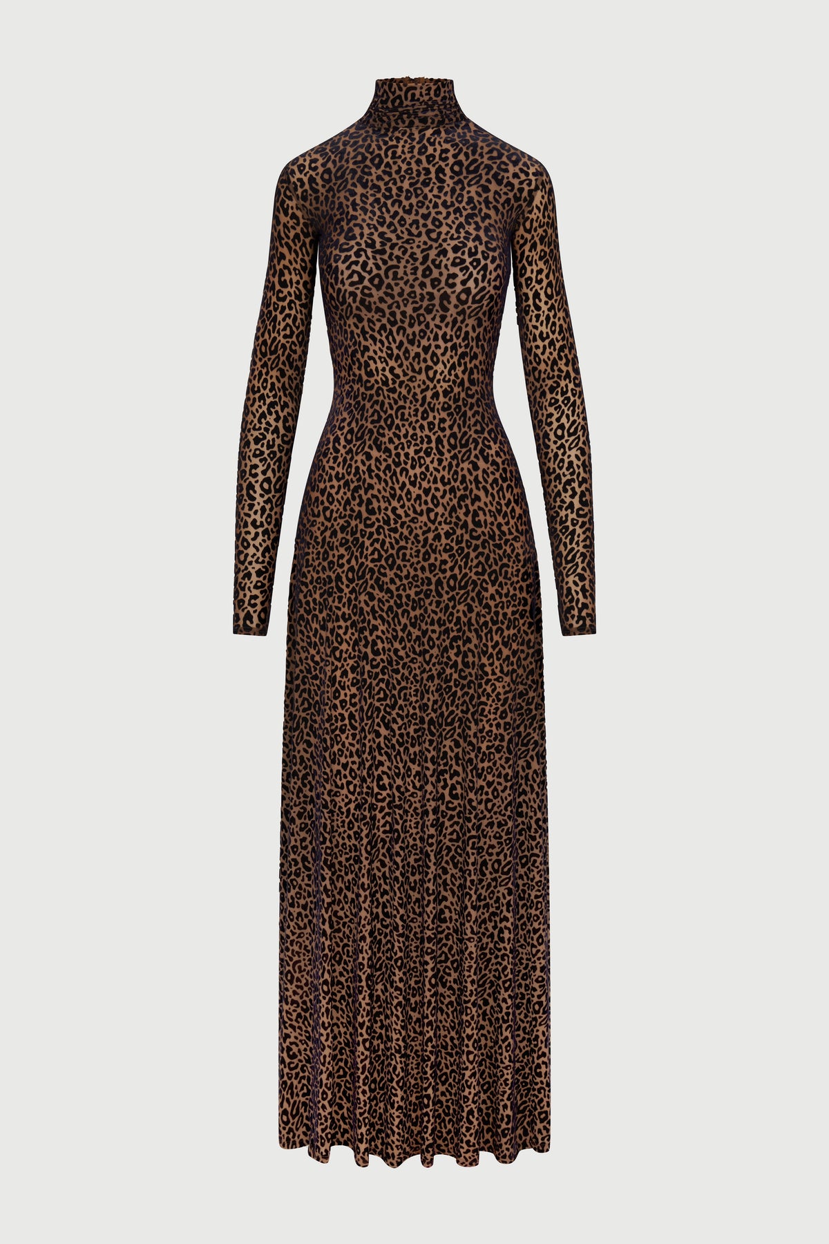 Burnout Leopard Print Maxi Dress