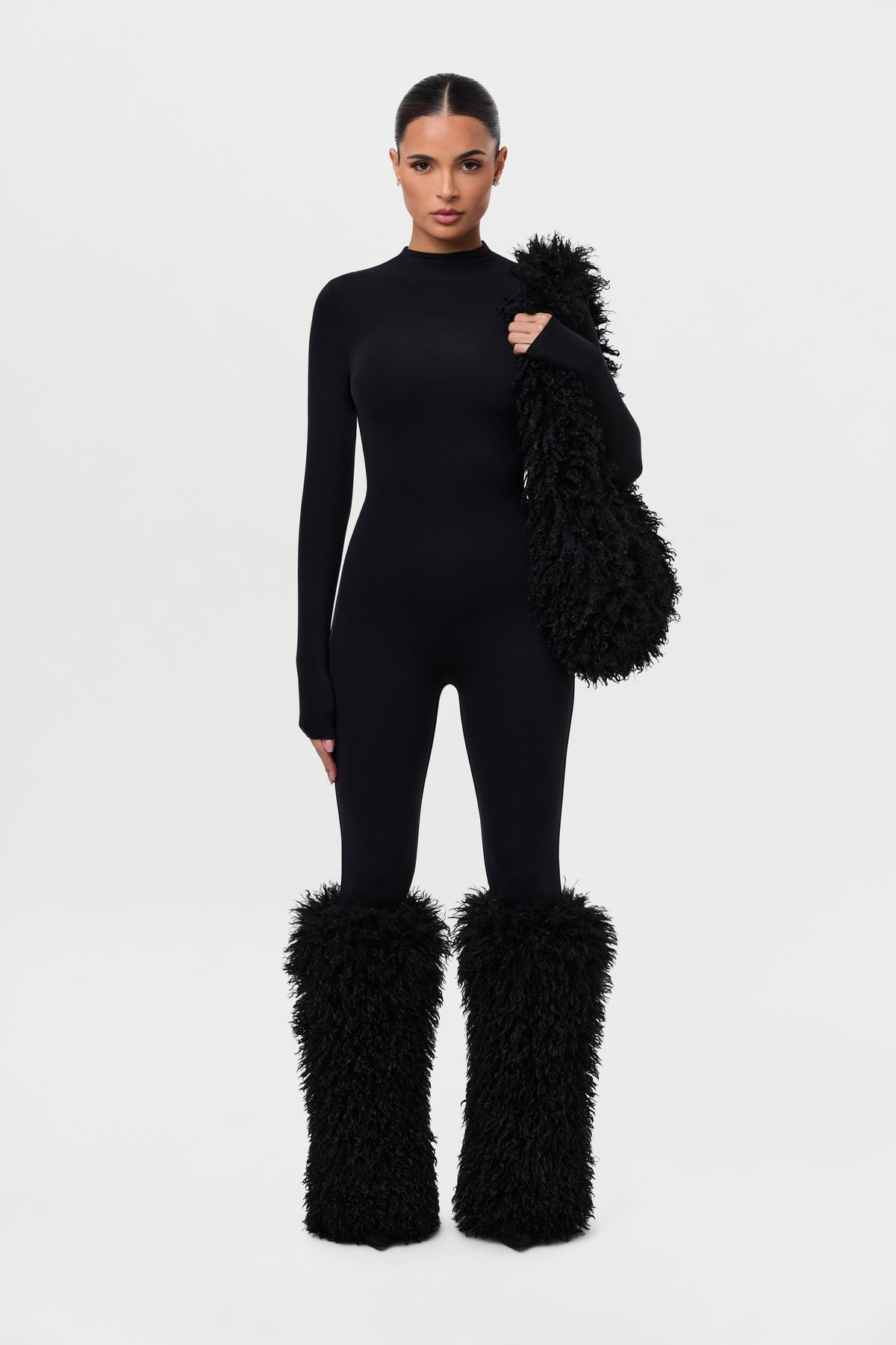 Faux Fur Plush Leg Warmers