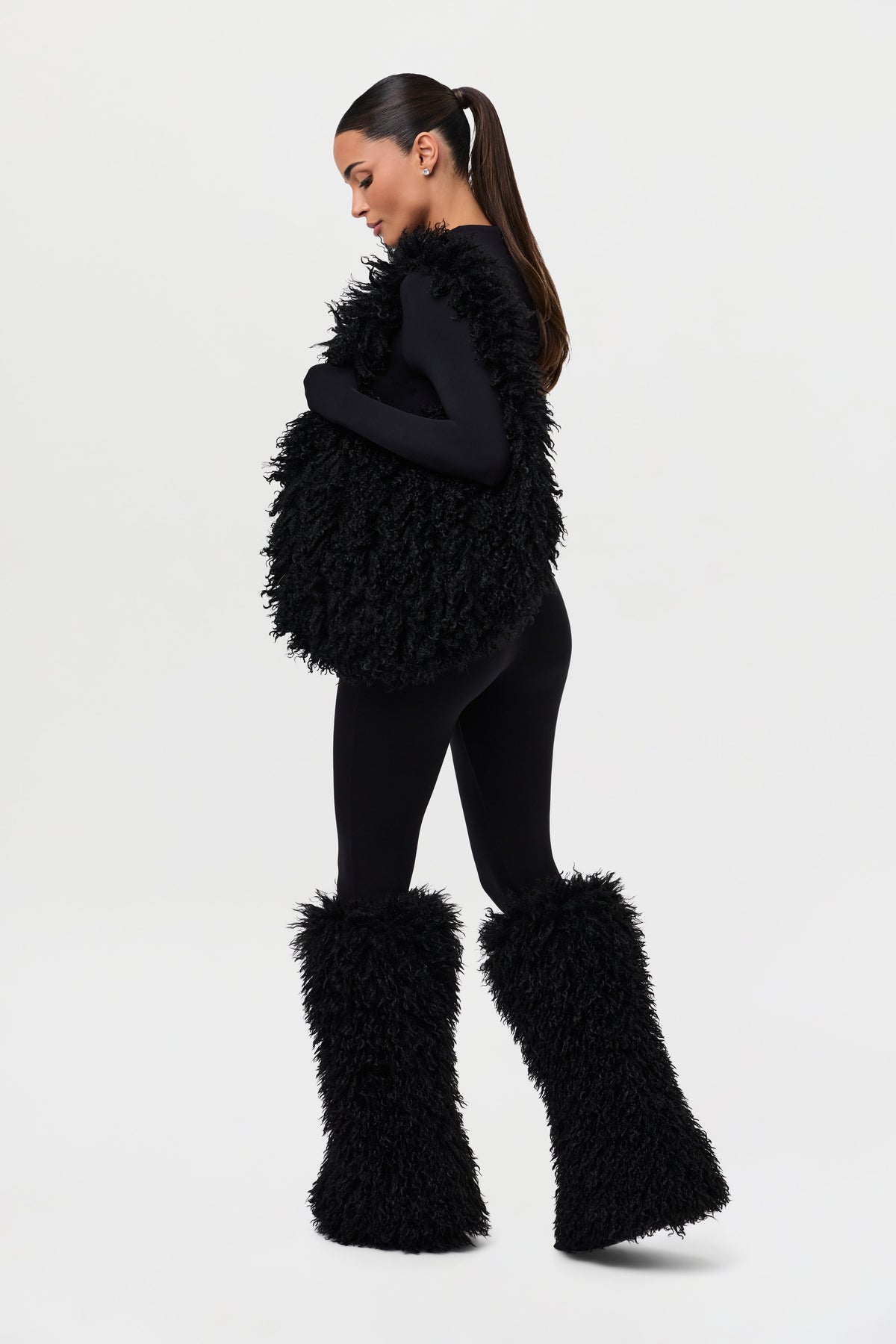 Faux Fur Plush Leg Warmers