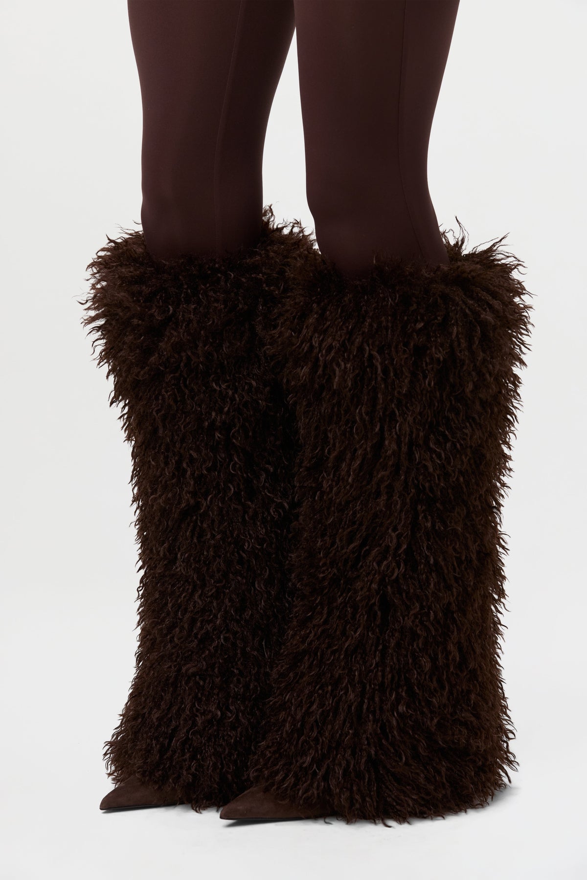 Faux Fur Plush Leg Warmers