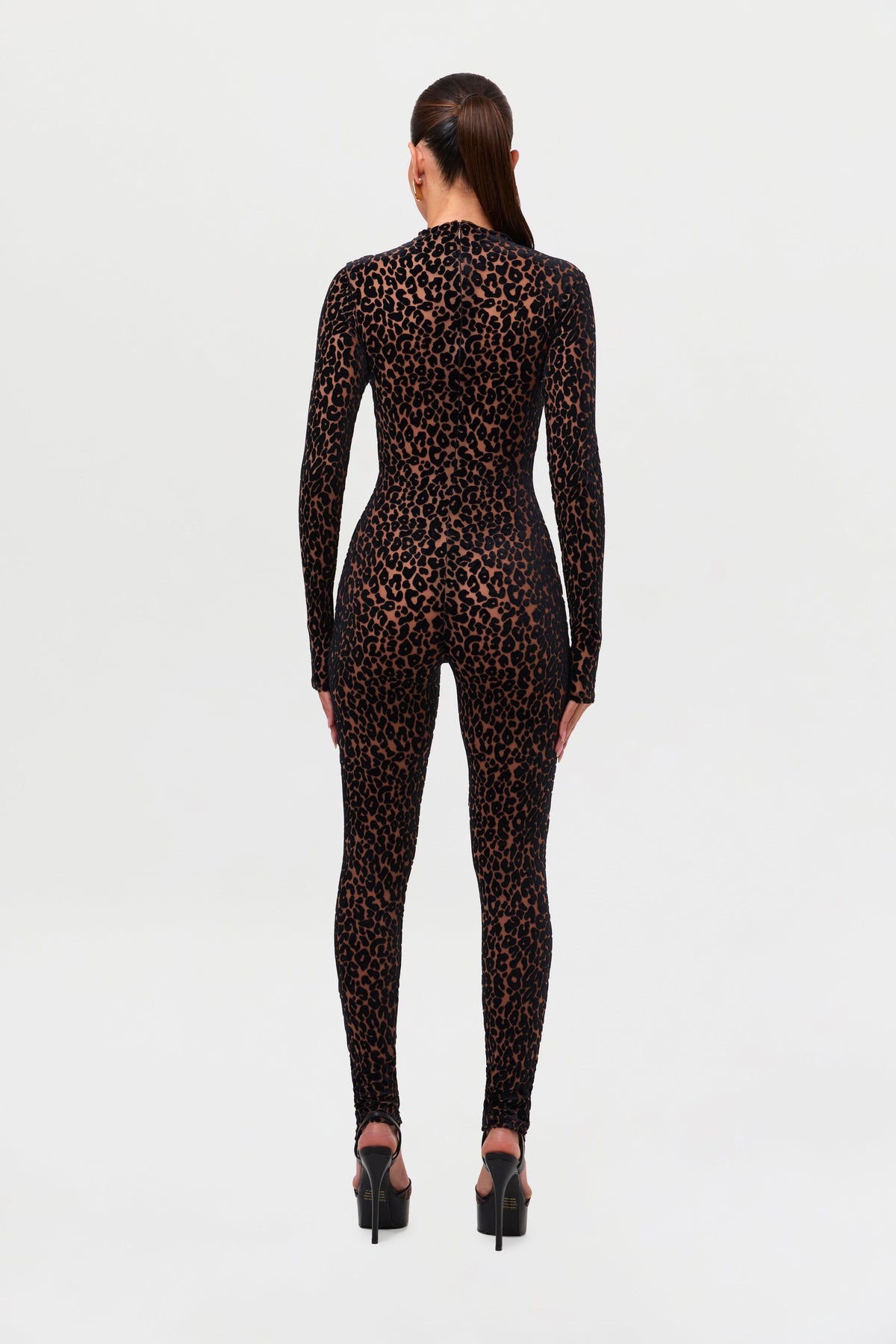 Burnout Leopard Print Jumpsuit