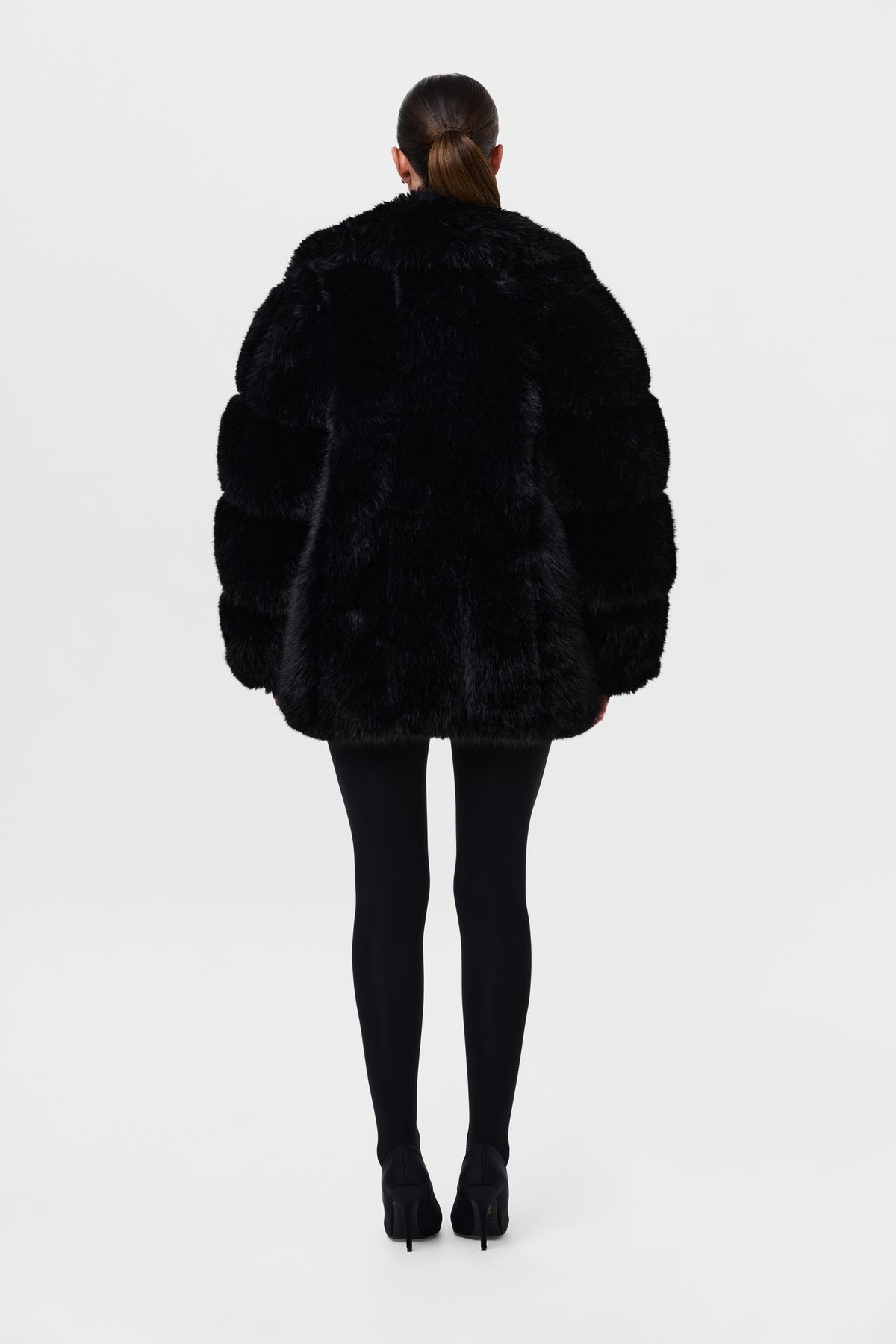 Faux Mink Pelted Coat
