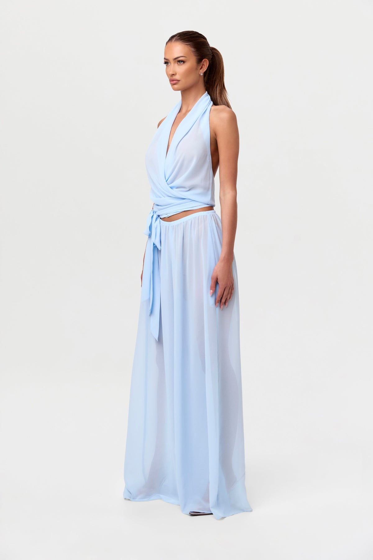 Chiffon Wide Leg Pants