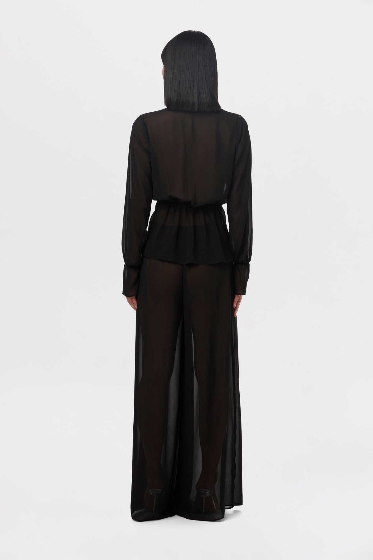 Chiffon Wide Leg Pants