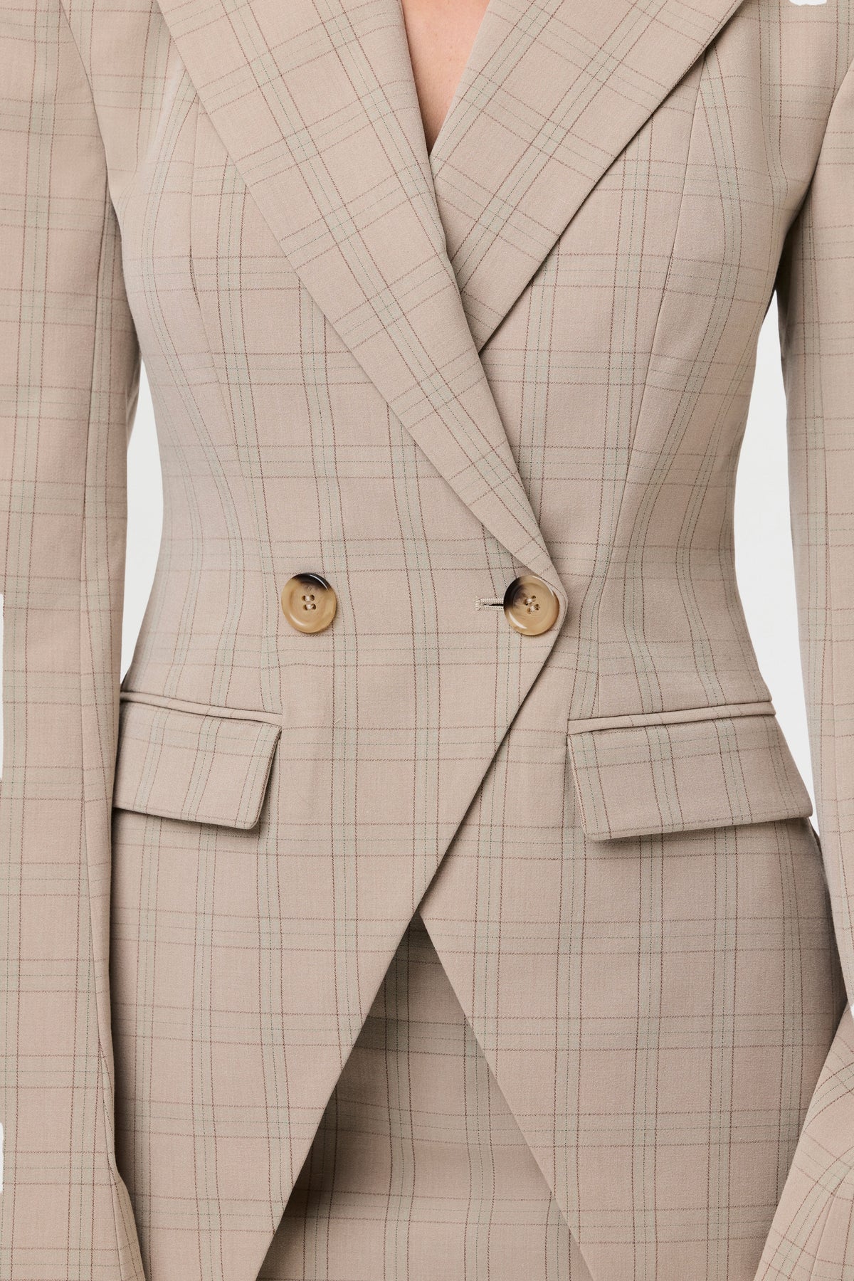 Suiting Plaid Mini Skirt