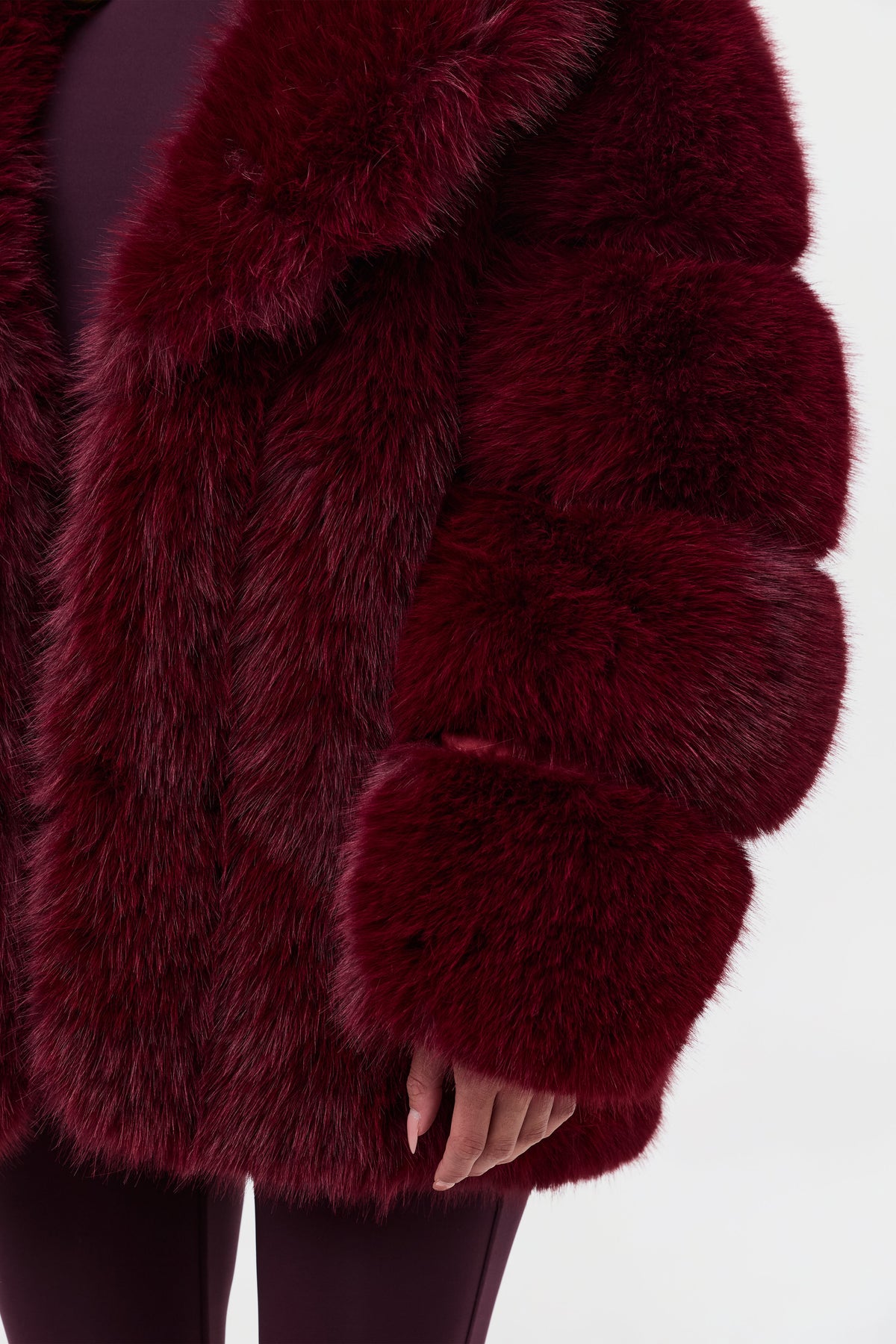 Faux Mink Pelted Coat