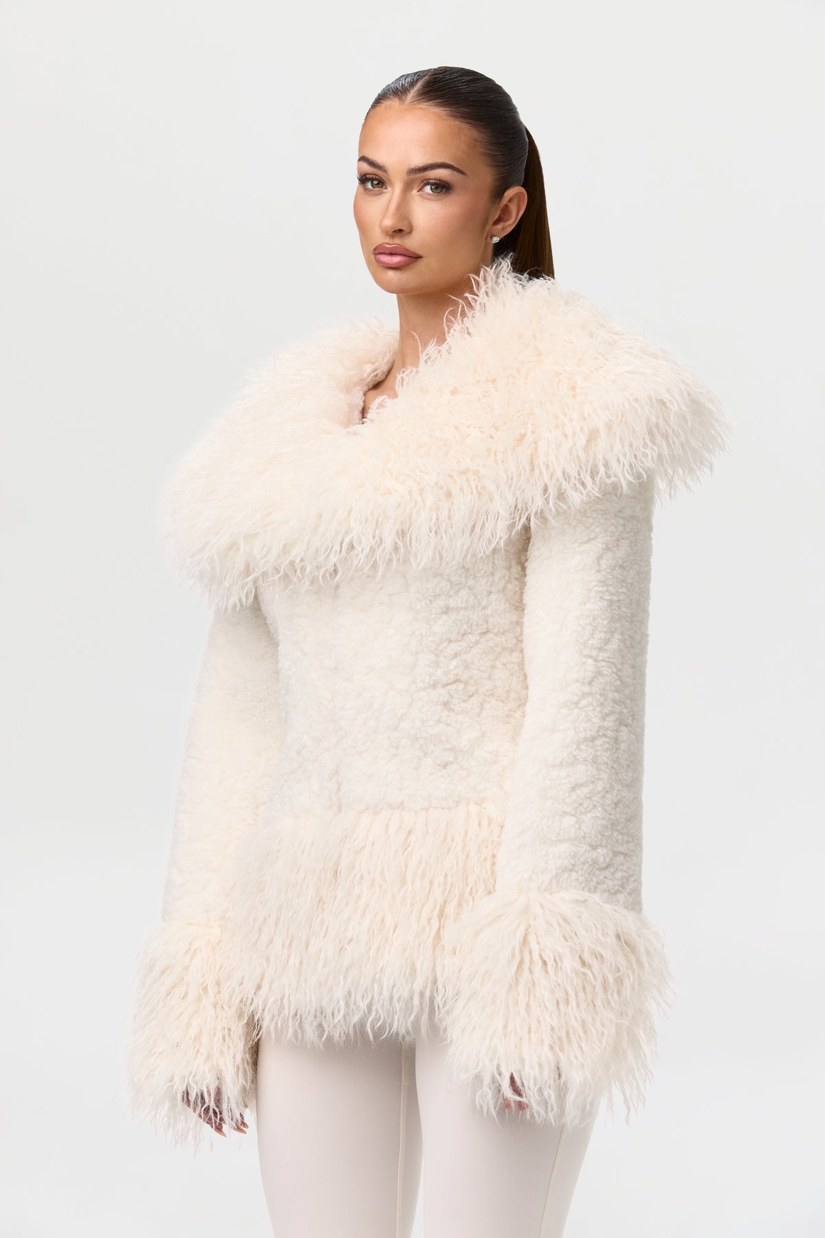 Sherpa Faux Fur Jacket