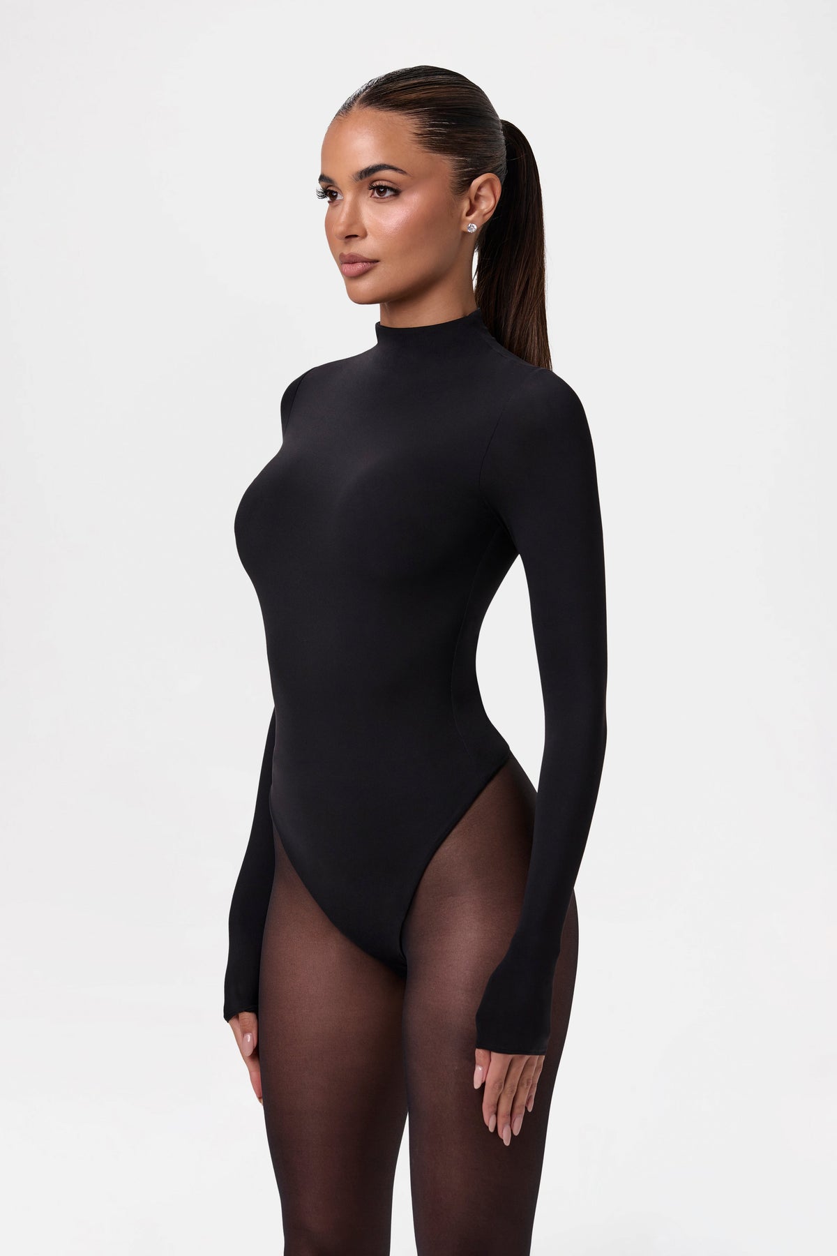 Naked Mock Neck Bodysuit