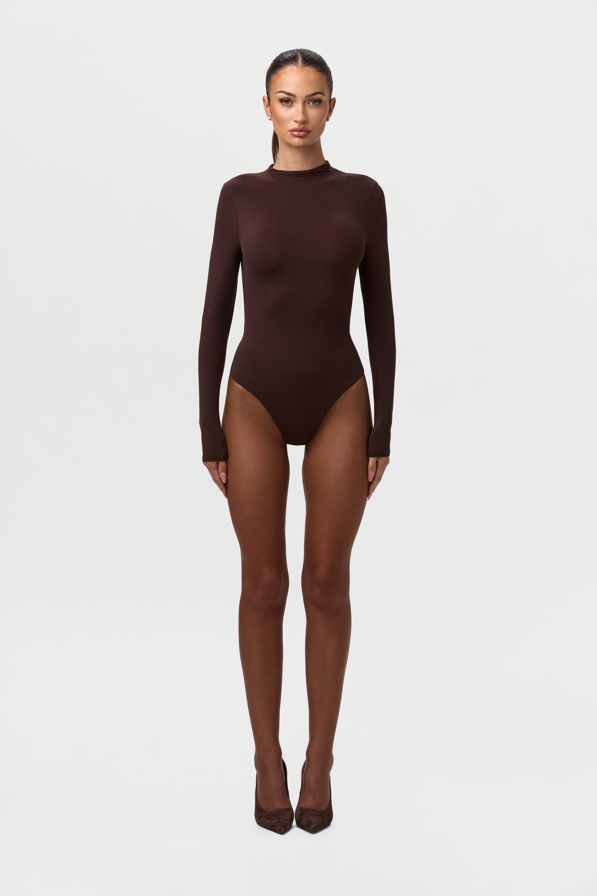 Naked Mock Neck Bodysuit