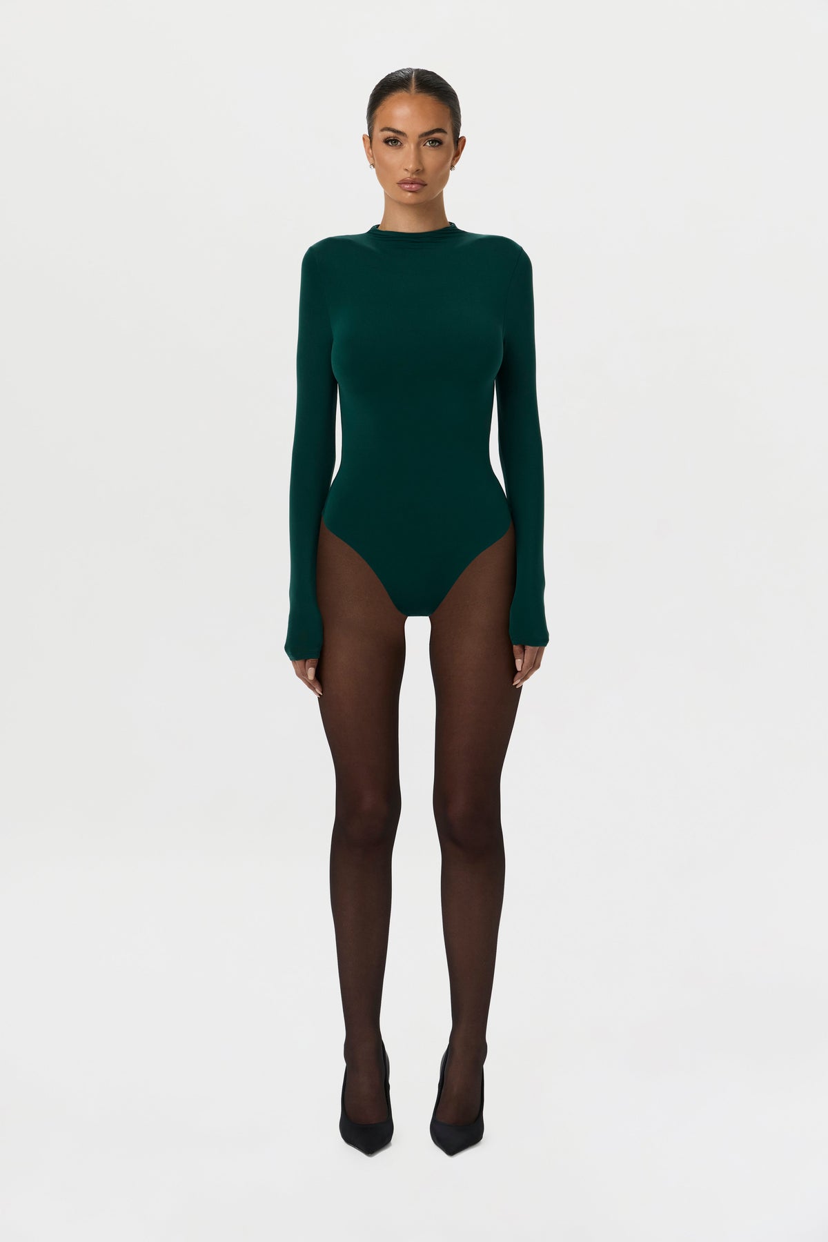 Naked Mock Neck Bodysuit
