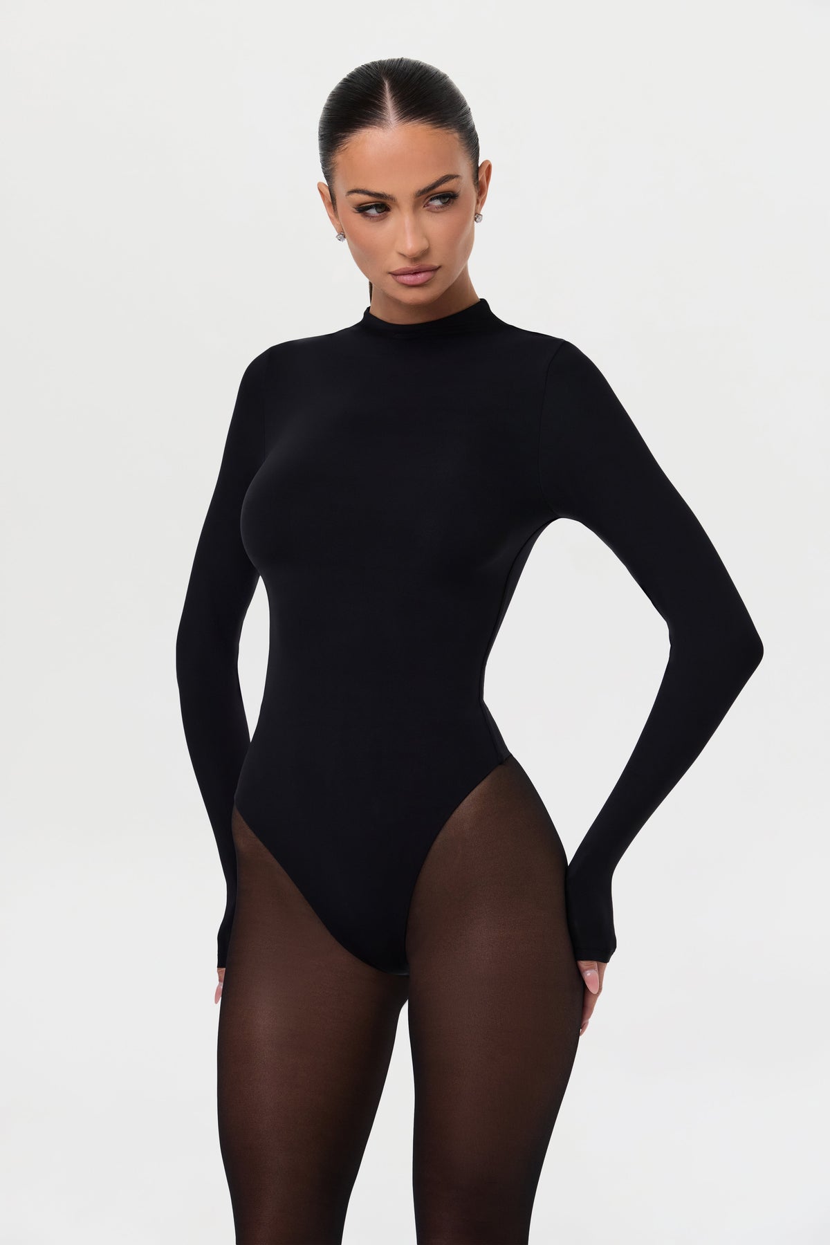 Naked Mock Neck Bodysuit