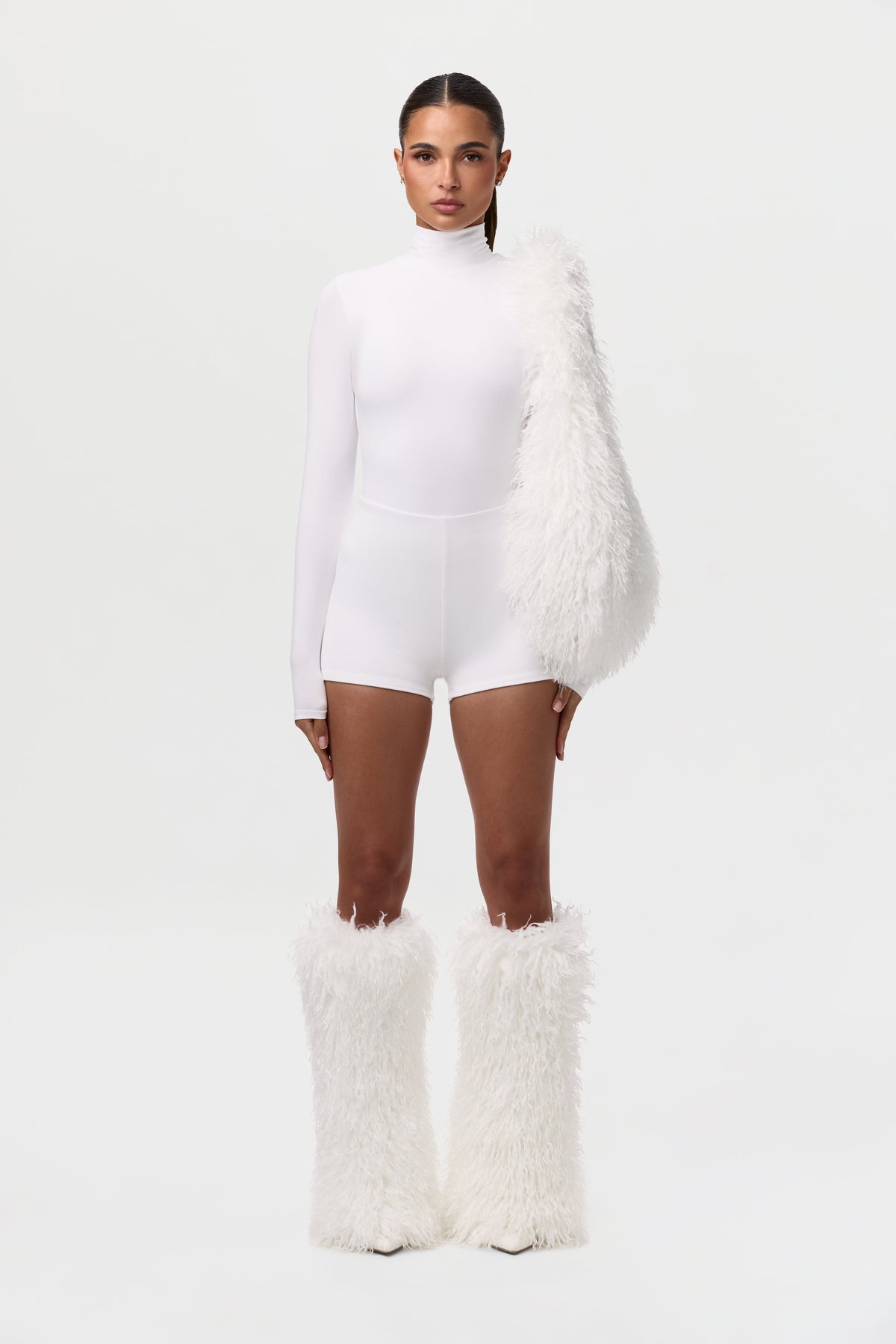 Faux Fur Plush Leg Warmers