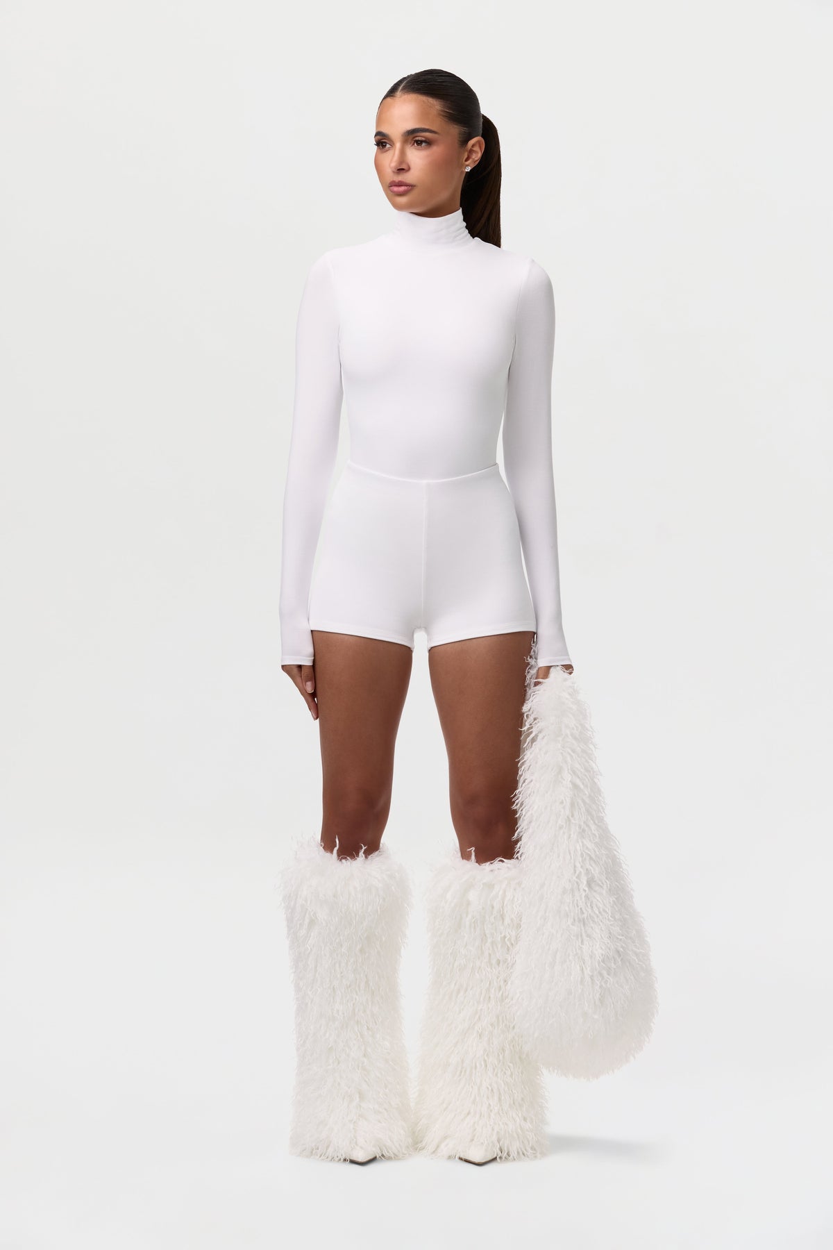 Faux Fur Plush Leg Warmers