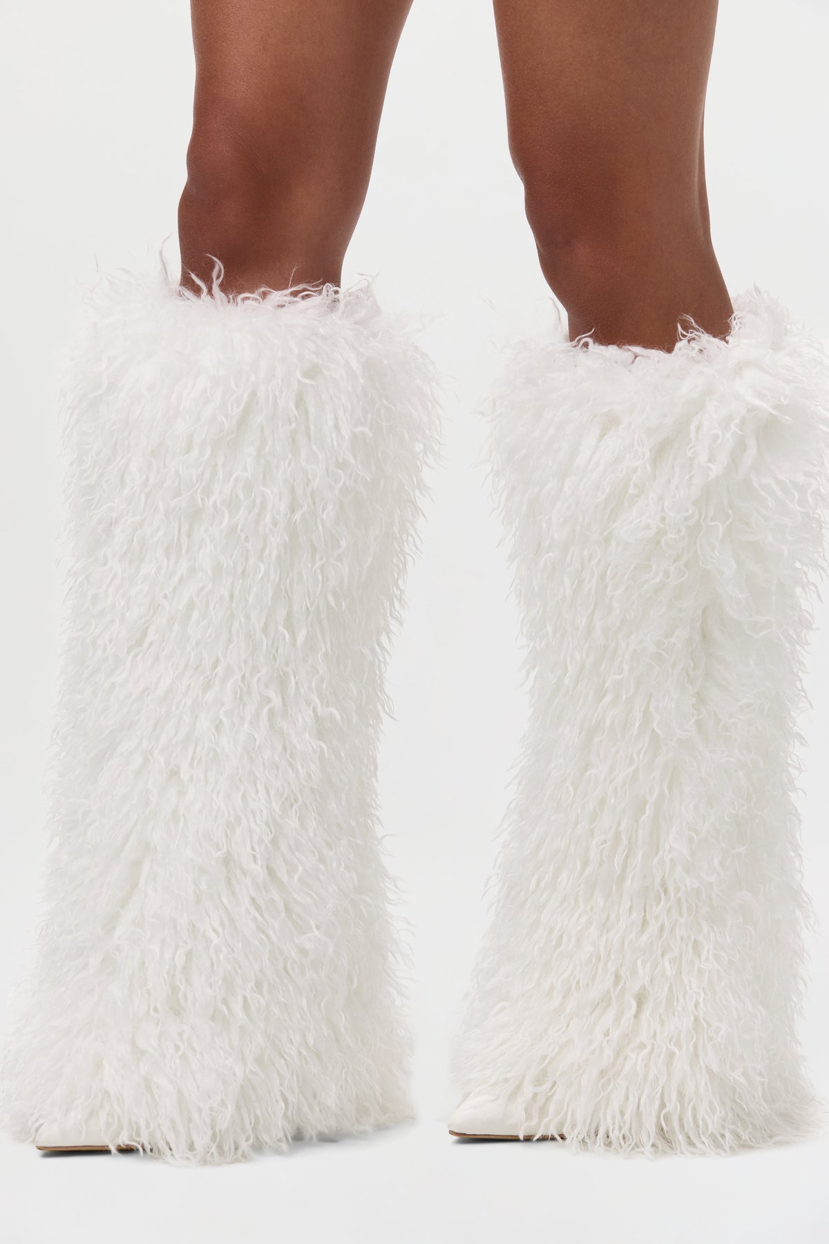 Faux Fur Plush Leg Warmers