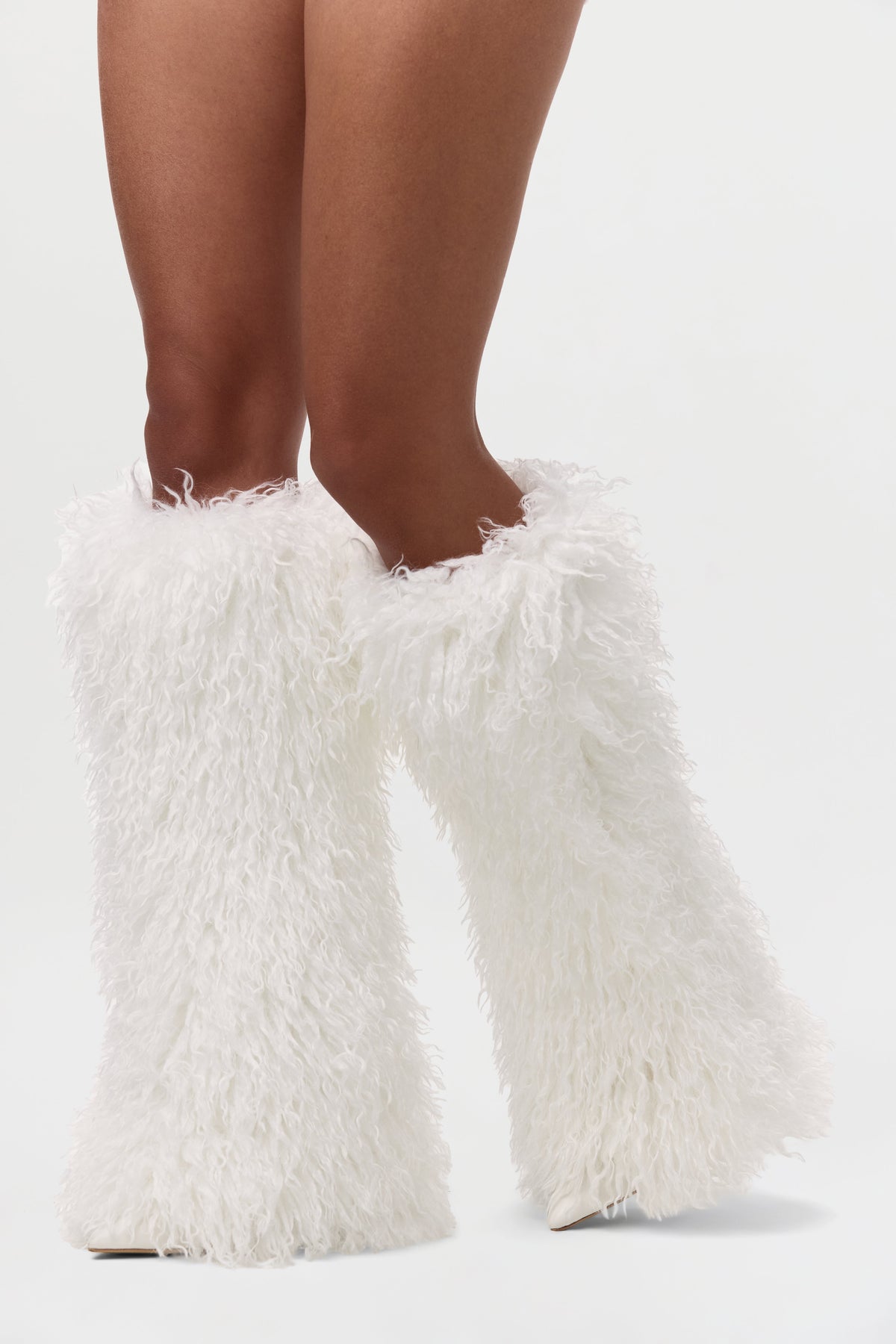 Faux Fur Plush Leg Warmers