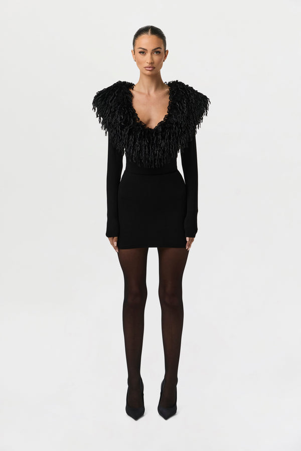 Butter Feather V-Neck Bodysuit