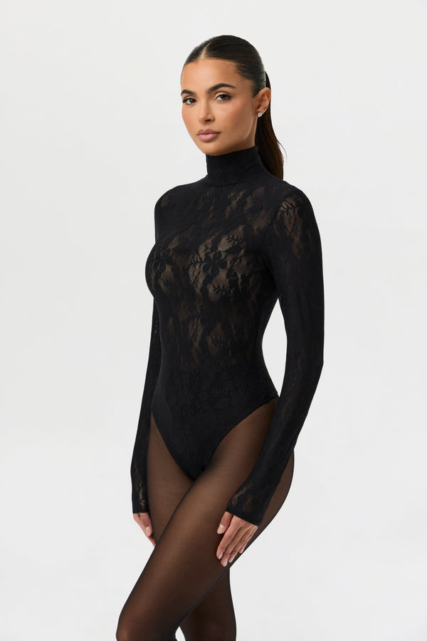 Stretch Lace Sculpt Bodysuit