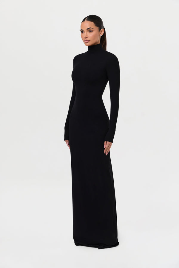 Butter Turtleneck Maxi Dress