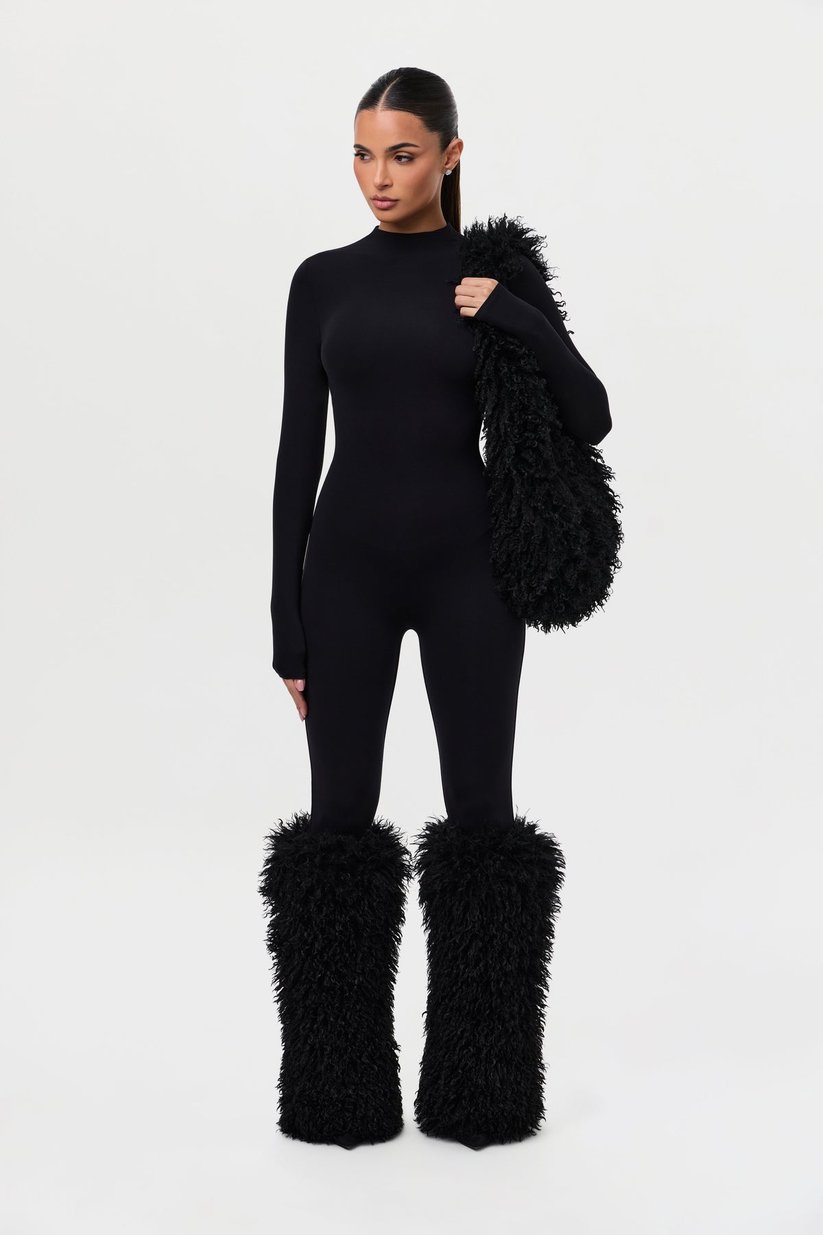 Faux Fur Plush Leg Warmers