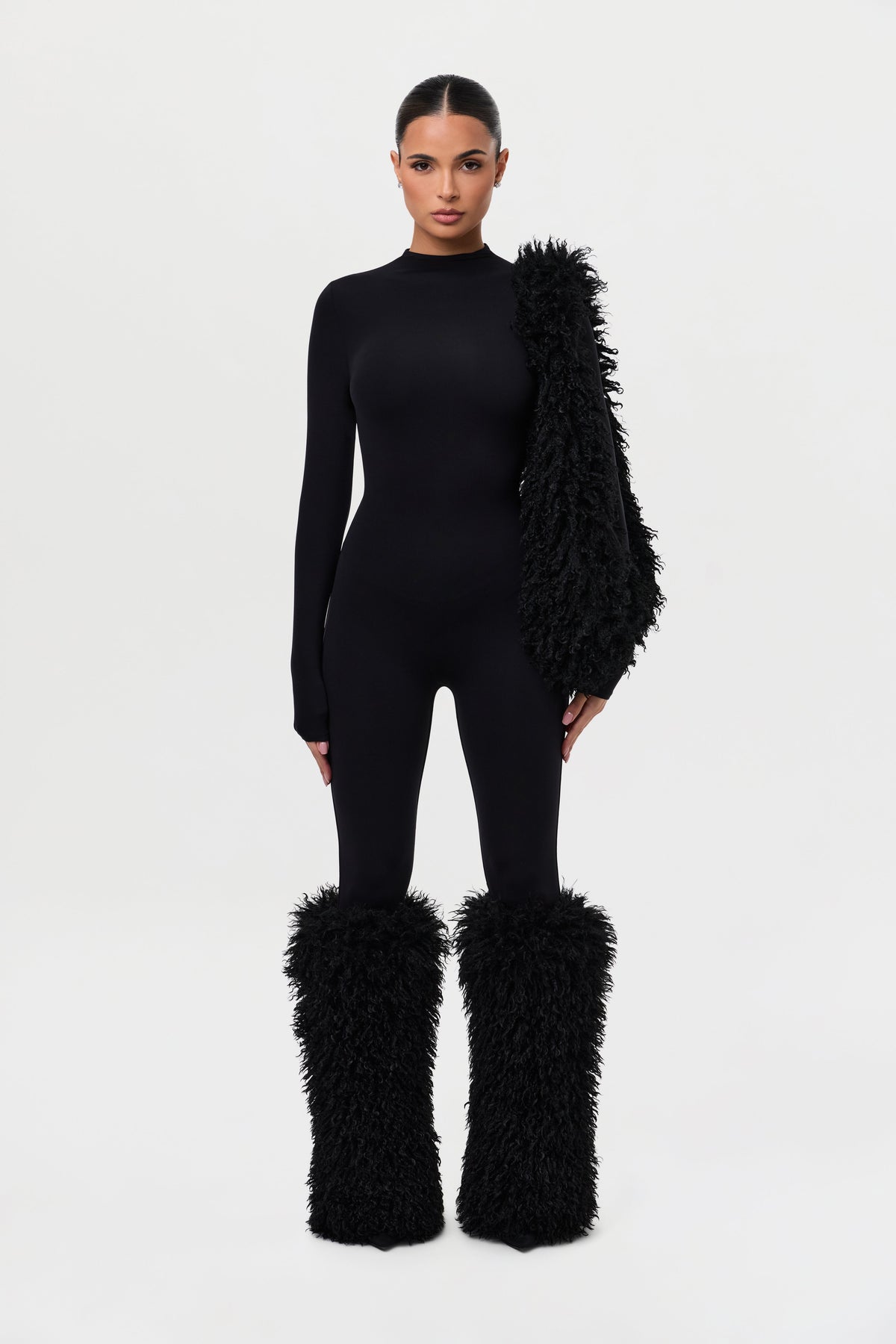 Faux Fur Plush Leg Warmers