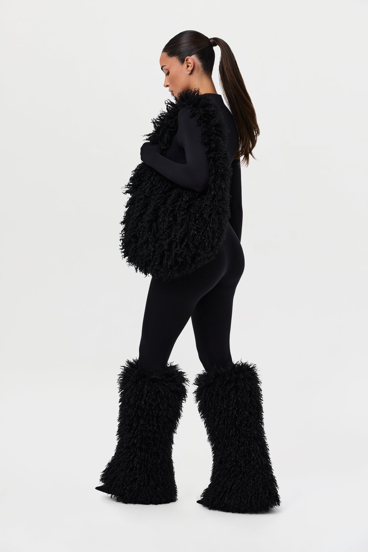 Faux Fur Plush Leg Warmers