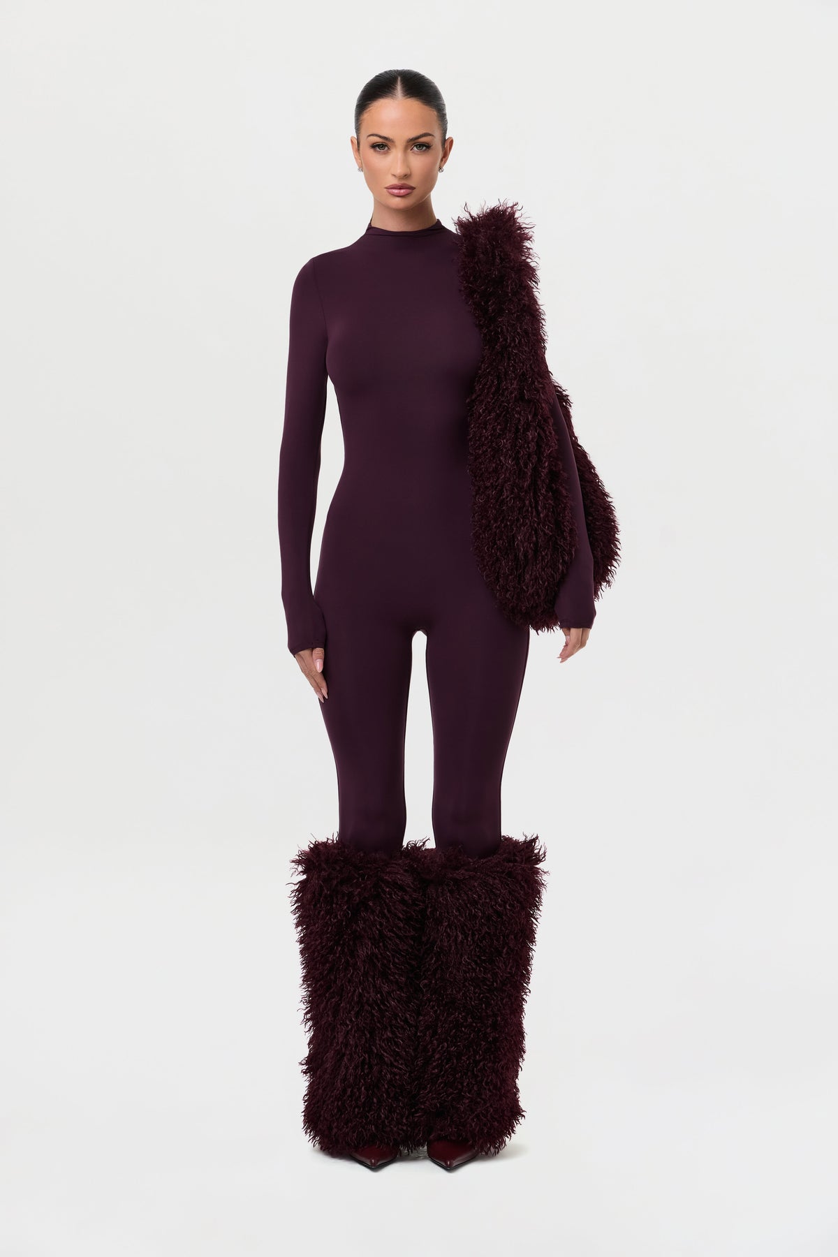 Faux Fur Plush Leg Warmers