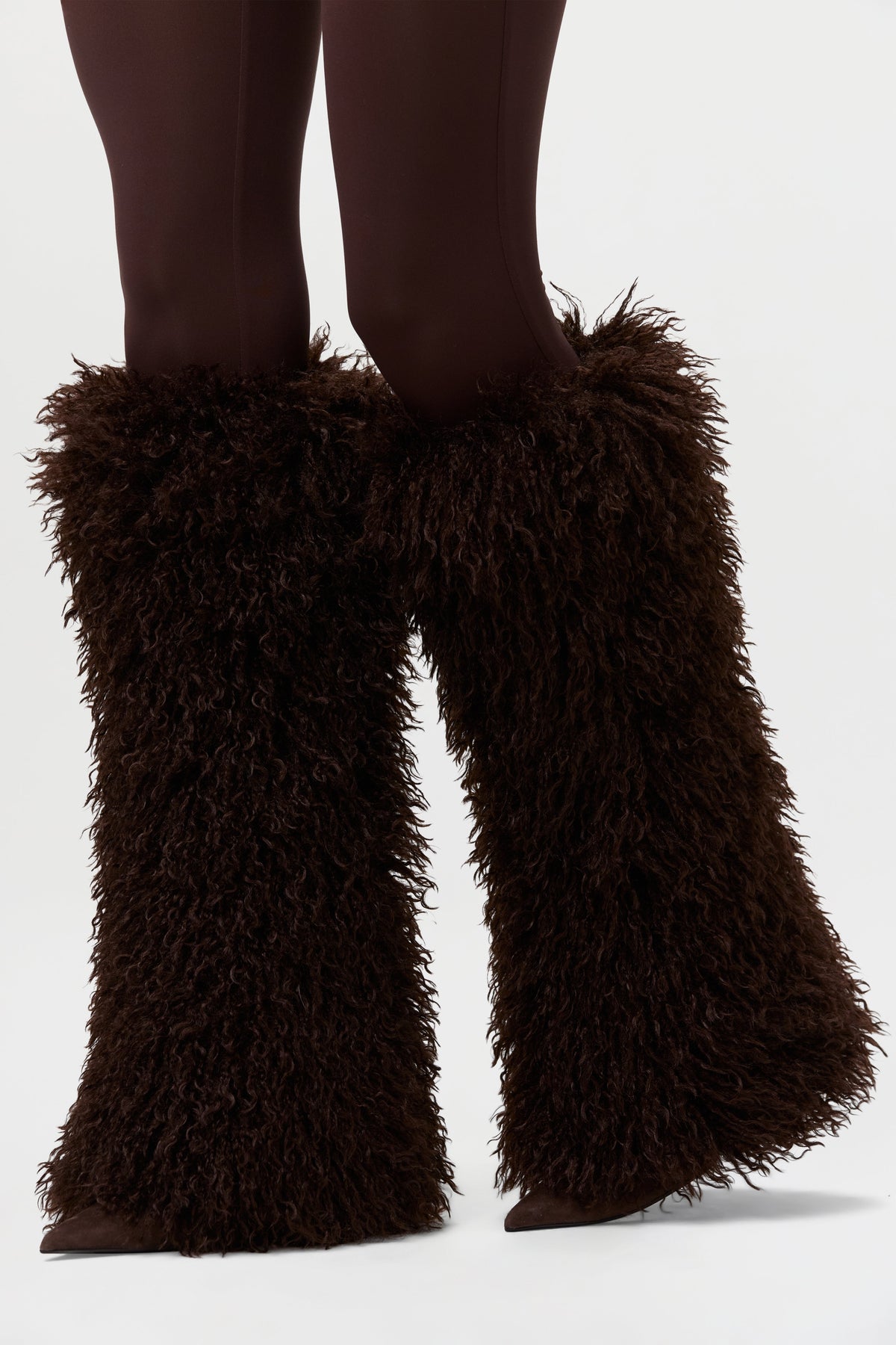 Faux Fur Plush Leg Warmers