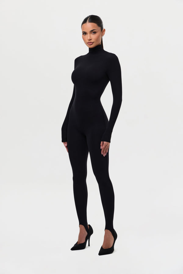 Naked Turtleneck Stirrup Jumpsuit