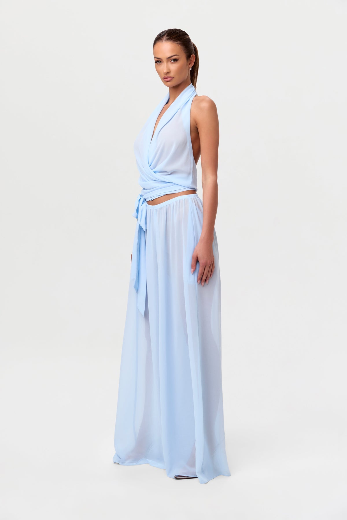 Chiffon Wide Leg Pants