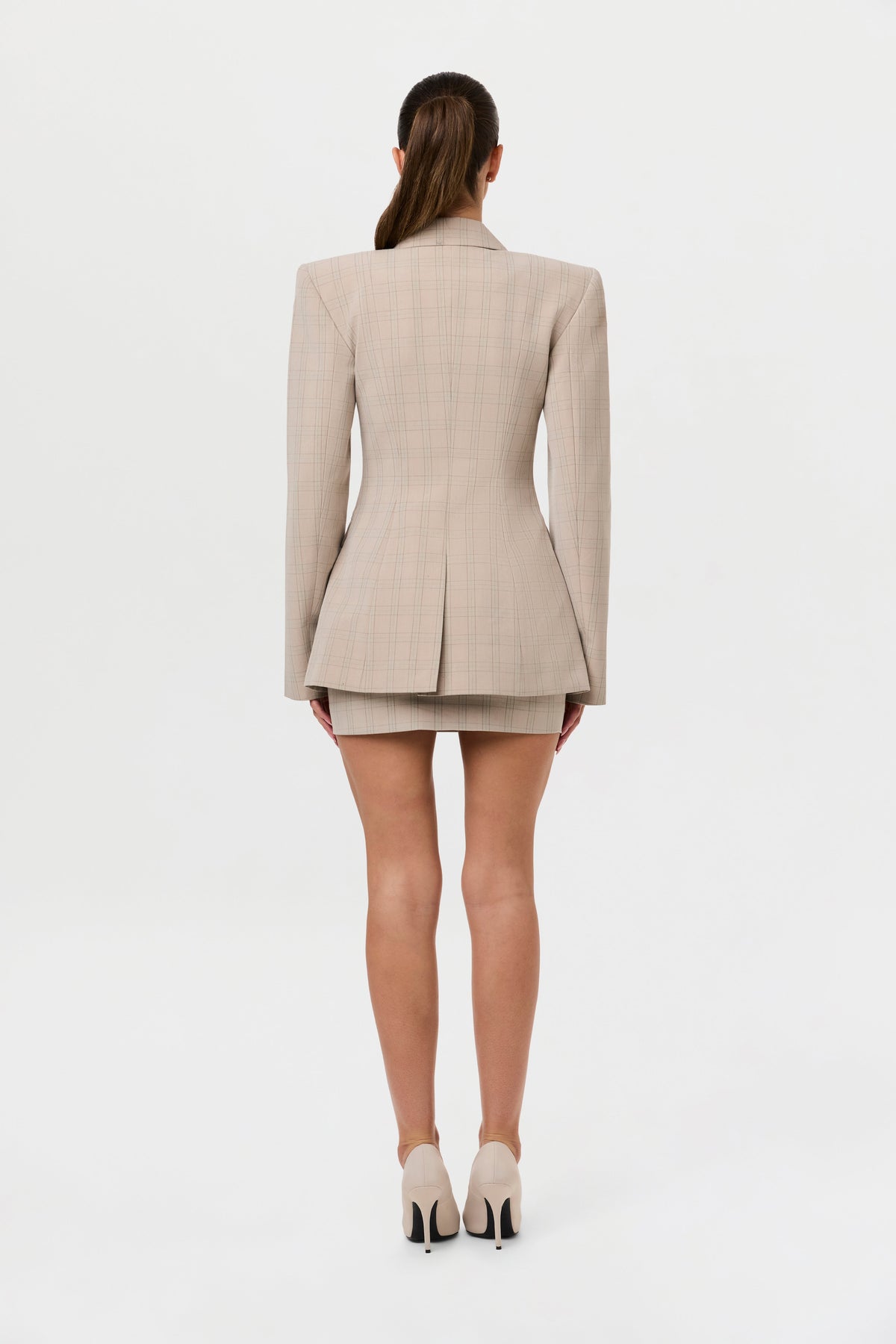 Suiting Plaid Mini Skirt