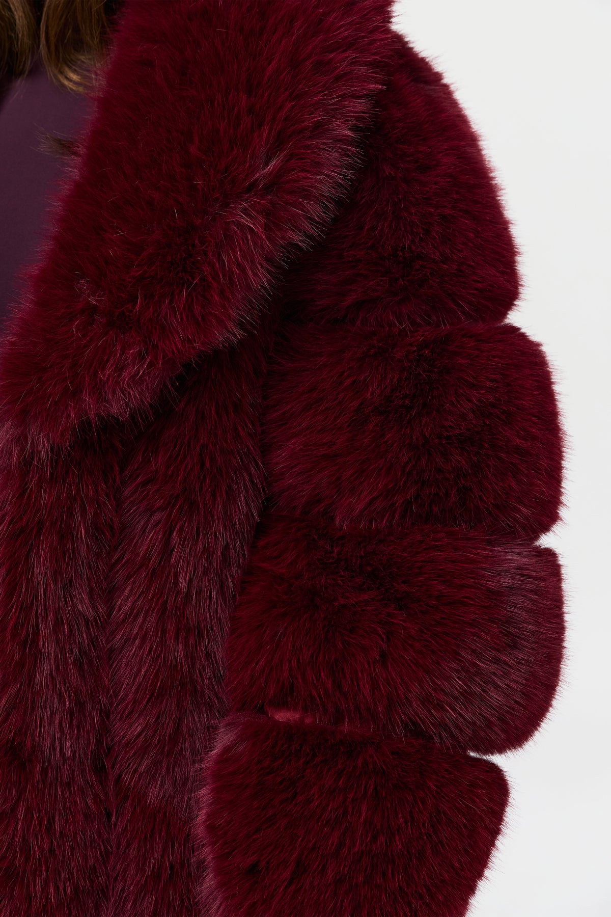 Faux Mink Pelted Coat