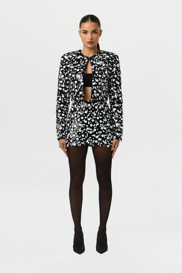 Sequin Mini Skirt